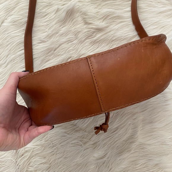 Madewell Brown Leather Western Classic Crossbody Purse Savannah Saddlebag - Picture 11 of 15